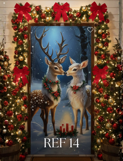 FORROS NAVIDEÑOS PARA TODO TIPO DE PUERTAS 🎄🎅🏼