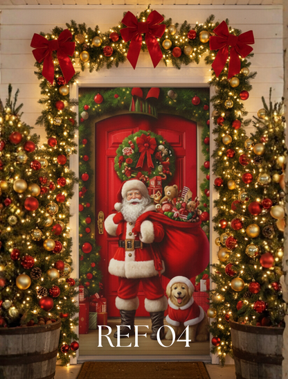 FORROS NAVIDEÑOS PARA TODO TIPO DE PUERTAS 🎄🎅🏼