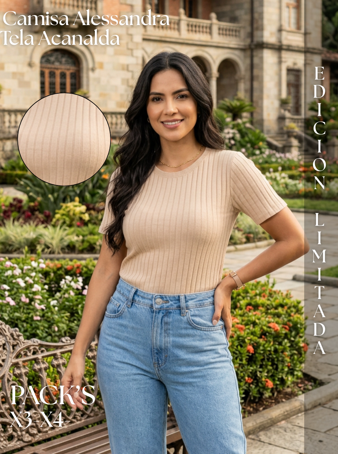 PACK'S de Camisetas Alessandra + Collar GRATIS