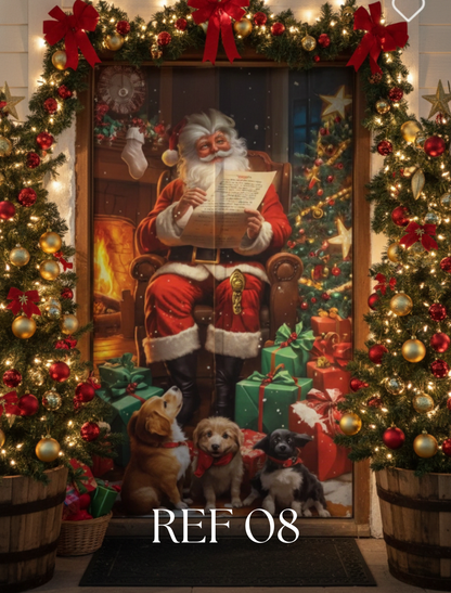 FORROS NAVIDEÑOS PARA TODO TIPO DE PUERTAS 🎄🎅🏼