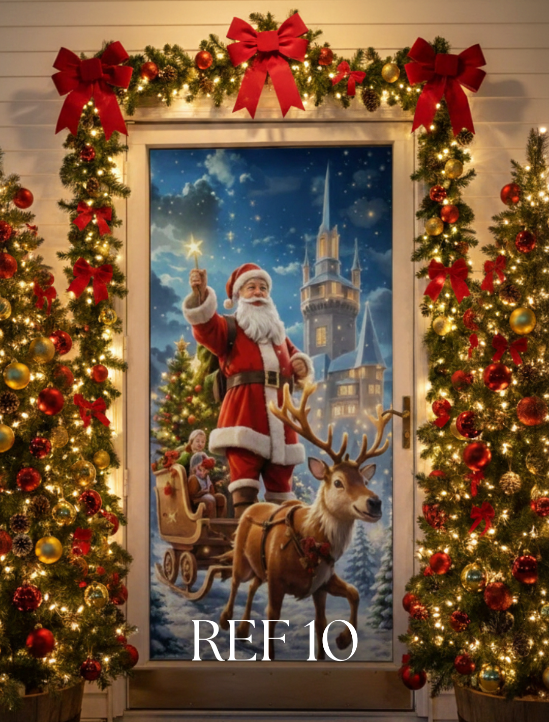 FORROS NAVIDEÑOS PARA TODO TIPO DE PUERTAS 🎄🎅🏼