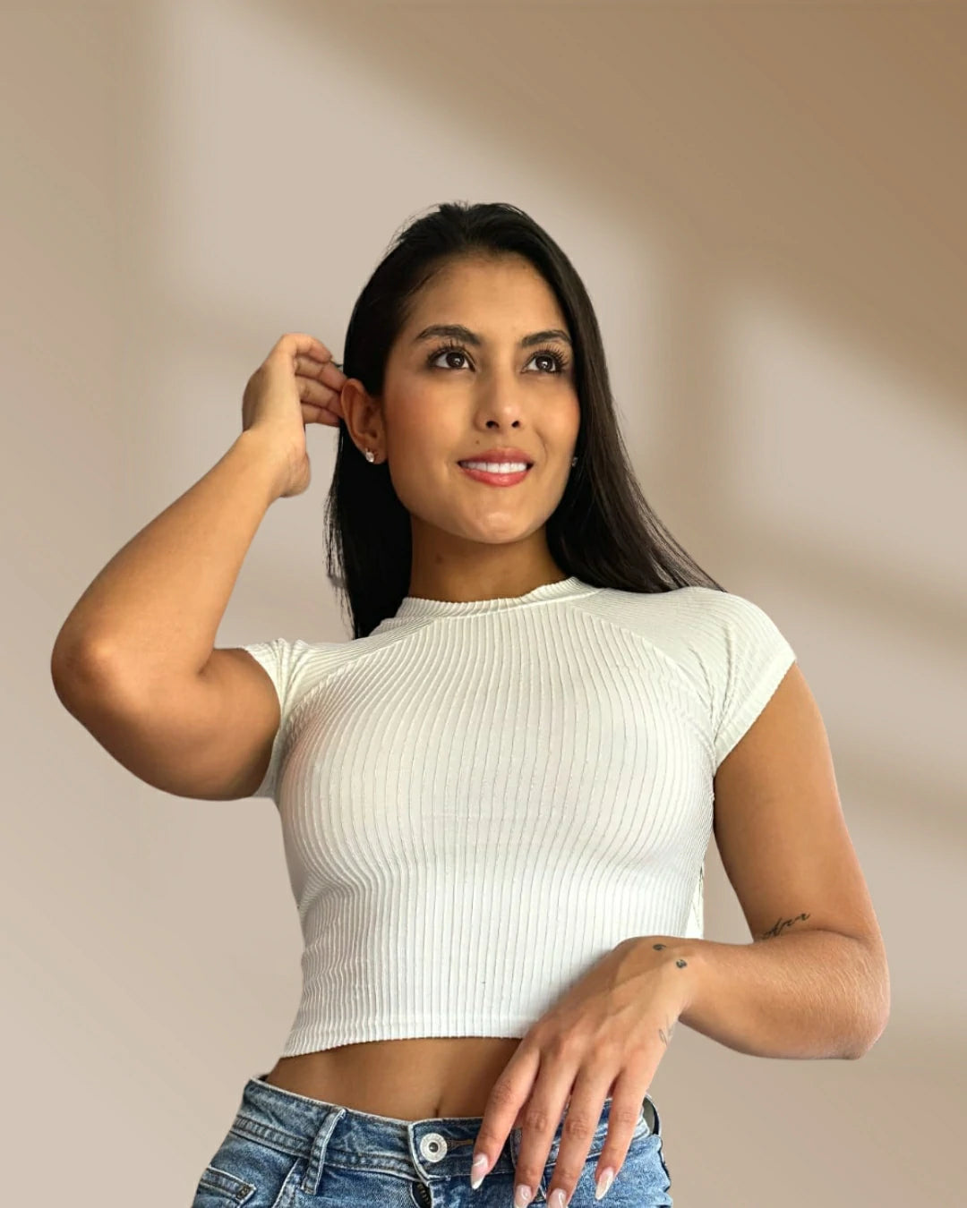 BLUSA SOFIA MANGAS CUELLO ALTO