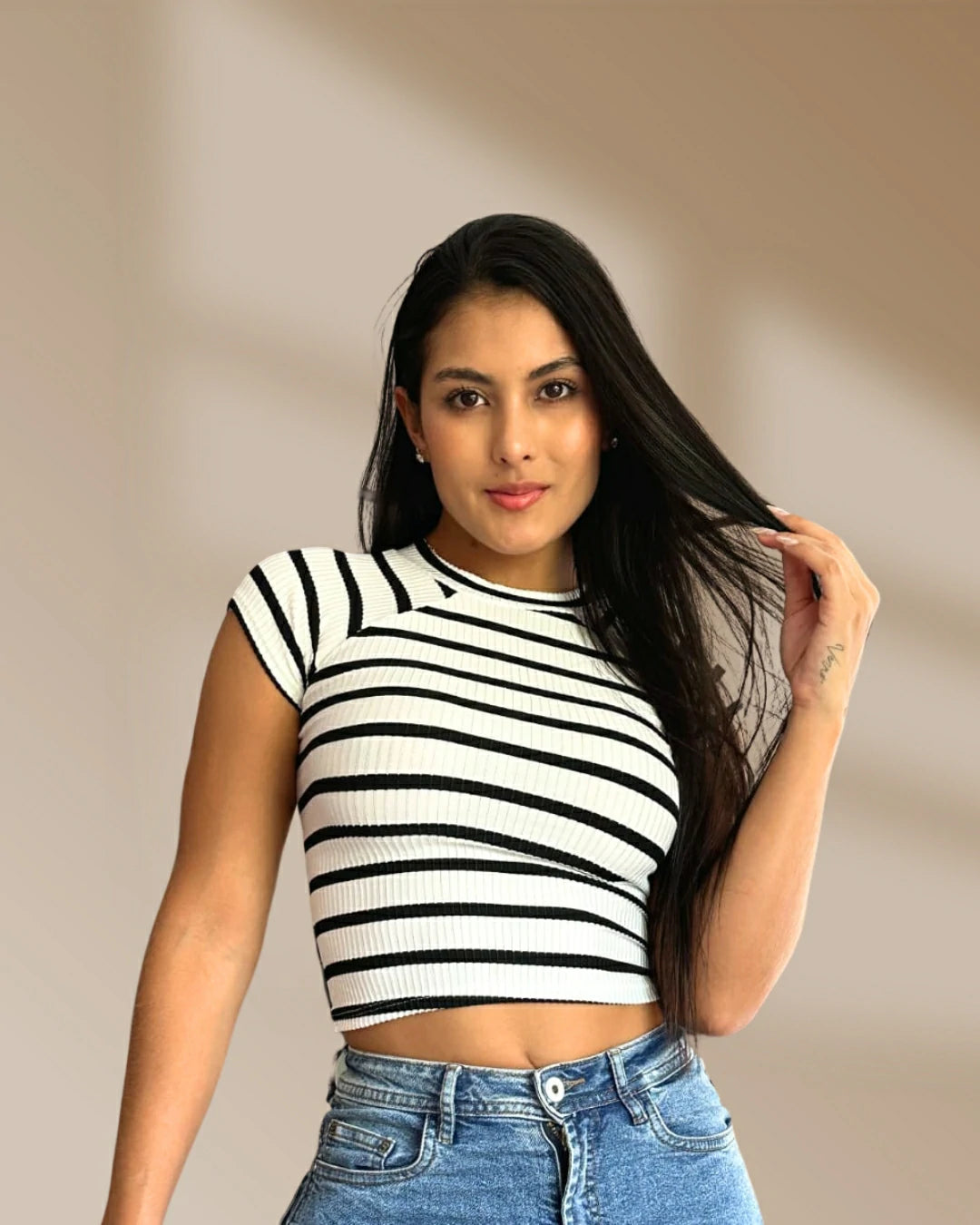 BLUSA SOFIA MANGAS CUELLO ALTO