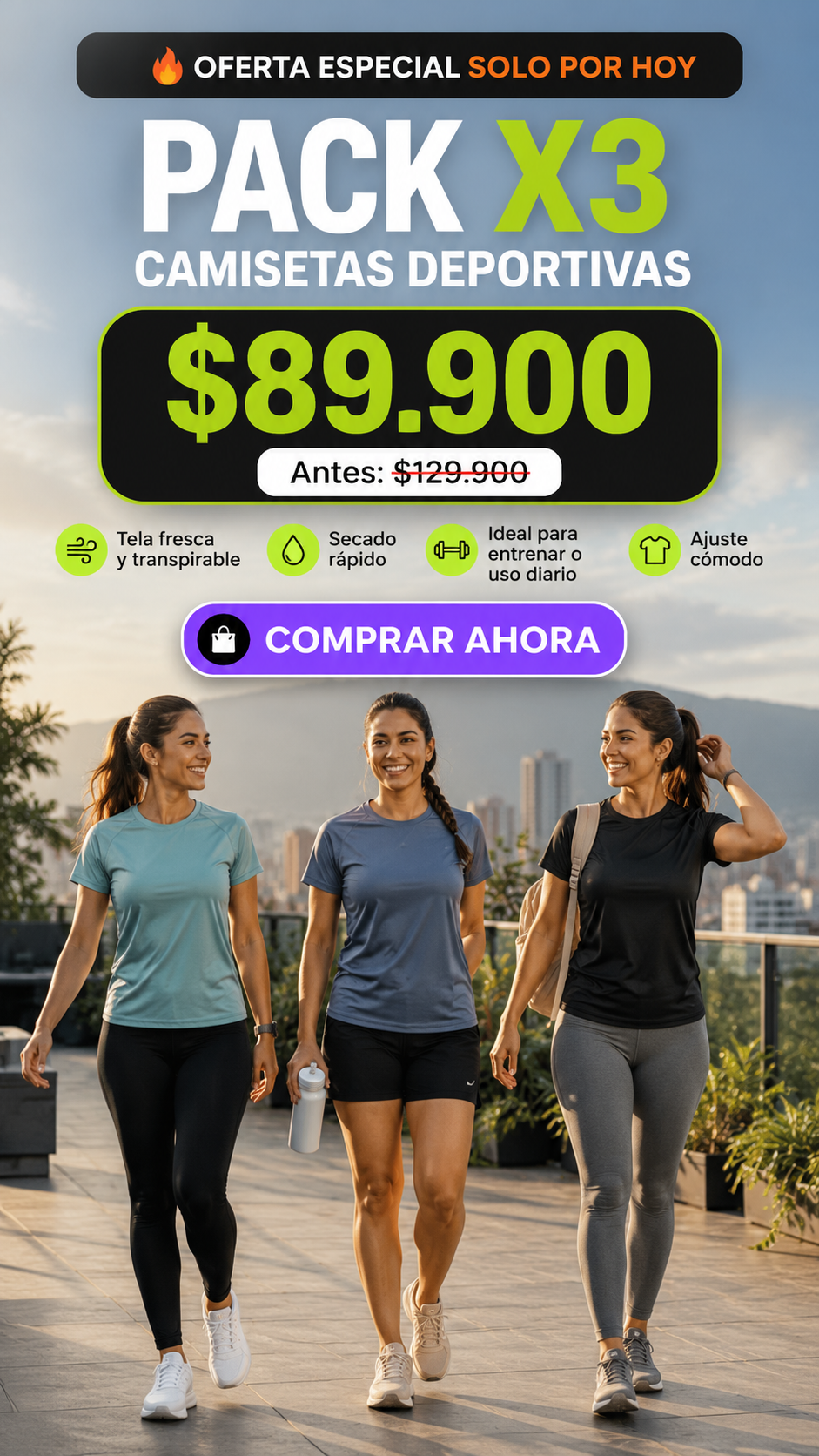 PACKS X3 - Camisas Deportivas