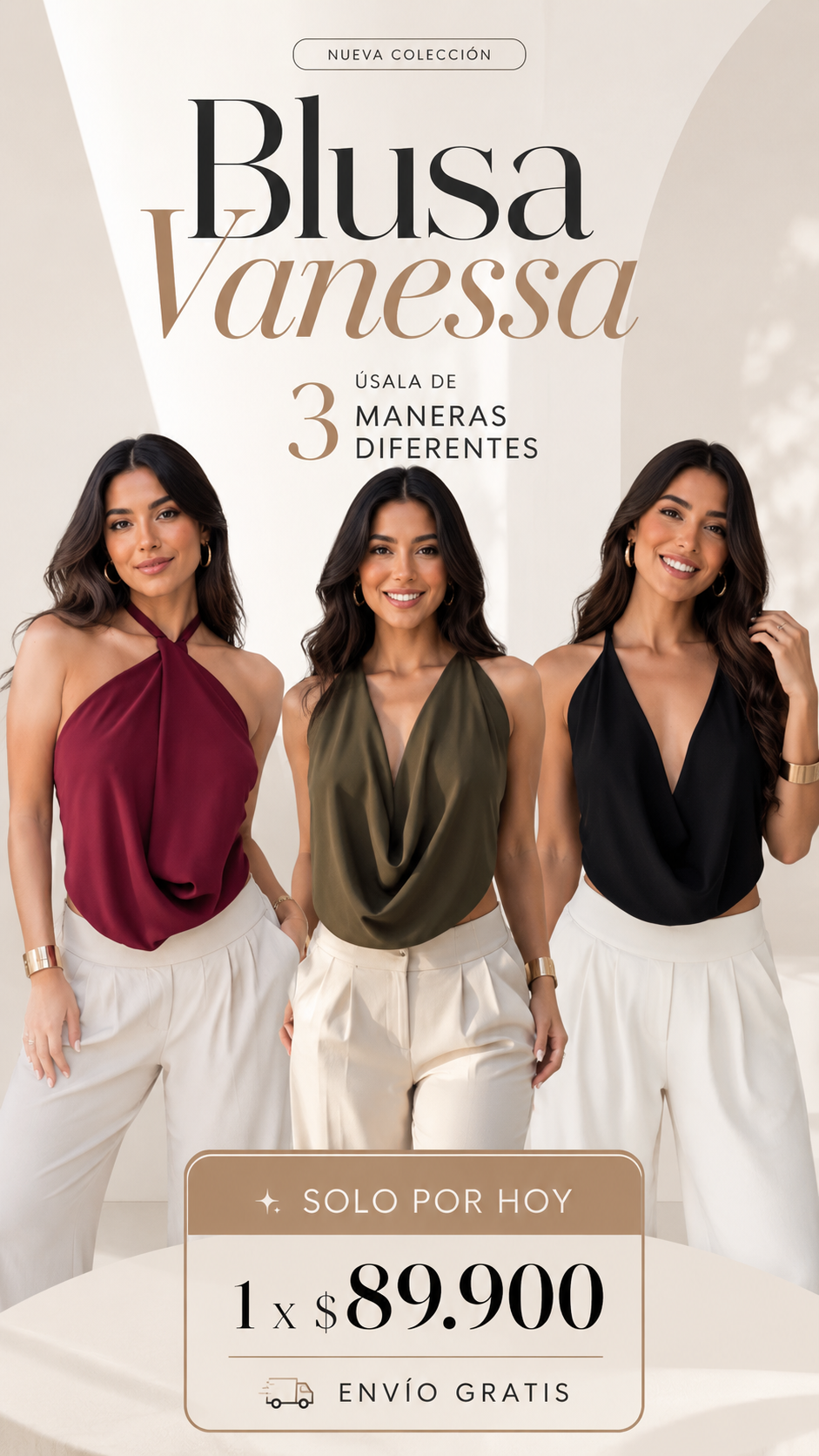 Blusa Vanessa 3 en 1