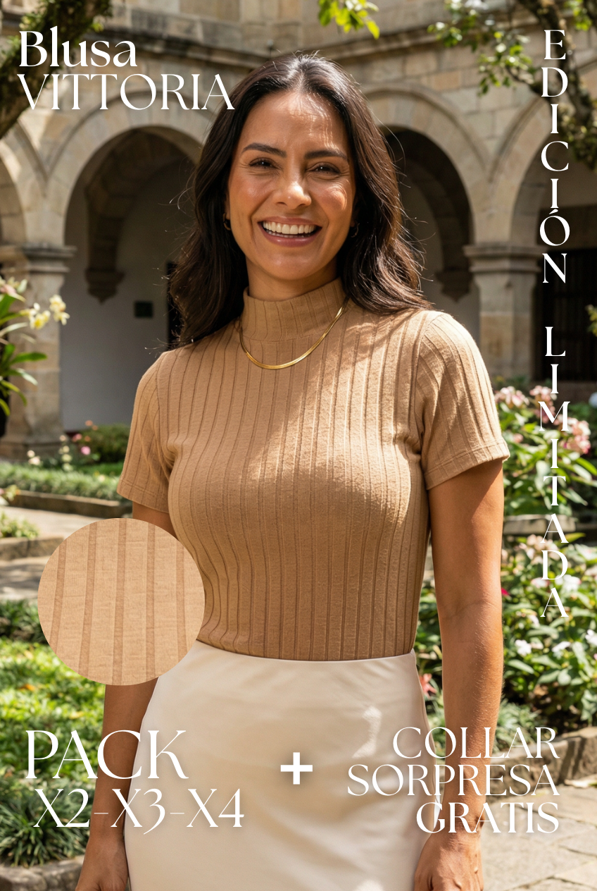 PACK'S de Blusas Vittoria + Collar GRATIS