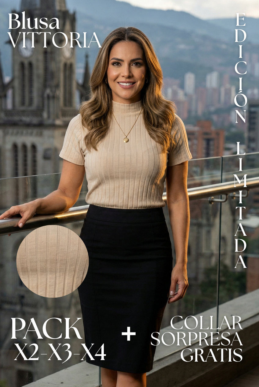 PACK'S de Blusas Vittoria + Collar GRATIS