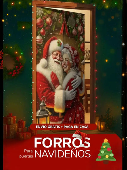 FORROS NAVIDEÑOS PARA TODO TIPO DE PUERTAS 🎄🎅🏼