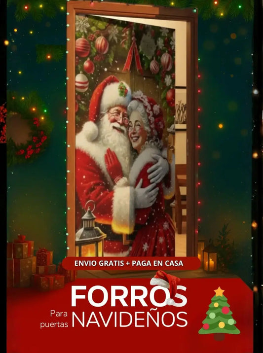 FORROS NAVIDEÑOS PARA TODO TIPO DE PUERTAS 🎄🎅🏼