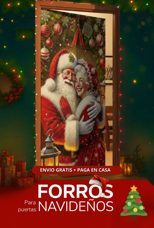 FORROS NAVIDEÑOS PARA TODO TIPO DE PUERTAS 🎄